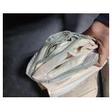 10 Set/8 Set Packing Cubes for Travel,Gifts for Women Mom at Christmas,AntiTearing Suitcase Organizers for Luggage with Shoe & Hook Toiletry Bag,Vacation Essentials & Accessories for Cruise Ship,Cream