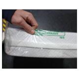 5 STARS UNITED Small Knee Pillow for Side Sleepers Wedge Firm Foam Support for Belly, Back & Knees Compact Maternity Cushion for Travel & Pregnancy Relief, White