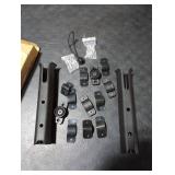 Seenelling 2 PCS Pole Mount Fishing Rod Holders for Bike Rack Rotatable Fishing Chair Pole Holders with Mount Clamp for Boat Bicycle Motorcycle Kayak Cart(Black)