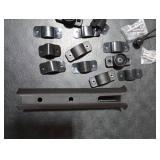 Seenelling 2 PCS Pole Mount Fishing Rod Holders for Bike Rack Rotatable Fishing Chair Pole Holders with Mount Clamp for Boat Bicycle Motorcycle Kayak Cart(Black)