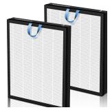 PETOX Vital 200S Replacement Filter for LEVOIT Vital 200S and Vital 200S-P Air Purifier, True HEPA and High-Efficiency Activated Carbon Filter, Vital 200S-RF, 2 Pack, White