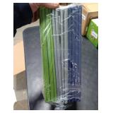 Lanrinwon 11 Inch Fabric Collapsible Storage Cubes,6 Pack Colored Closet Storage Bins with Metal Handles Foldable Cube Baskets for Organizing Clothes, Toys, Booksï¼Green, Gray, Dark Blueï¼