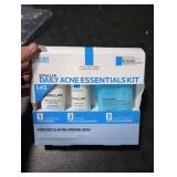 Effaclar Daily Acne Essentials Kit, Acne Treatment System, Salicylic Acid Acne Cleanser, Pore Refining Toner, & Matte Face Moisturizer for Oily Skin & Combination Skin, Oil-Free, 2 Month Supply