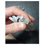 LanSenSu RJ12 Cable Phone Cord RJ12 6P6C Male to Male Straight Wired for Both Data and Voice Use - 2Pack (Silver, 6.6FT)