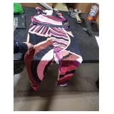 Molilove Womens Sexy 2 Piece Outfits Color Block Sleeveless Crop Top Bodycon Pants Tracksuit Summer Y2K Party Clubwear Large