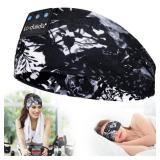 LC-dolida Sleep Headphones Bluetooth 5.4, Headband Earphones Wireless, Sleep Mask for Sleeping, Sports, Gifts, Workout, Jogging, Yoga,Insomnia, Air Travel, Meditation NO CHARGER