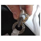 YAUASOPA Women 2PCS Shiny Diamond Bikini Set Tankini Sexy Bra Swimsuit Praty Bathing Suit (US 2-4(S), White)