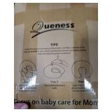 QUENESS Nursing Pillow and Positioner, Breastfeeding, Bottle Feeding, Baby Sitting Support, Tummy Time Support for Baby Boys and Girls, Propping Baby Pillow (Naked Pillow)