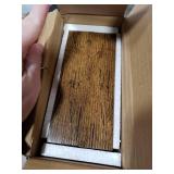 QEEIG Bathroom Floating Shelves for Wall - 15.7 Wall Mounted Shelf Over Toilet Farmhouse Home Decor Display Bookshelf Small 15.7 x 6.7 inch Set of 2, Rustic Brown (008-40BN)