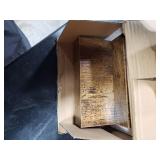 QEEIG Bathroom Floating Shelves for Wall - 15.7 Wall Mounted Shelf Over Toilet Farmhouse Home Decor Display Bookshelf Small 15.7 x 6.7 inch Set of 2, Rustic Brown (008-40BN)