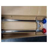 WHK 12 Inch Frost Free Outdoor Water Spigot Faucet Supply Hot and Cold Outdoor Water Faucet 1/2 Inch MIP X 3/4 Inch Hose Bibb Freeze Proof Hose Bib Wall Hydrant Sillcock(Brass,Chrome)