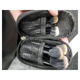 10 Pcs Mini Makeup Brush Set with Pouch Portable Travel Size Makeup Brushes Professional Small Eyeshadow Eye Lipstick Foundation Brush for Women Girls Brushes Blush Powder Eye Shadow