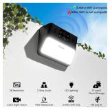 Cinnado Outdoor Camera Wireless-2.4G 2K Solar Wall Light Cameras for Home Security with AI Motion Detection, Waterproof,Motion Activated Light, Siren Cloud/SD Storage, Compatible with Alexa,S2