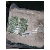 H.VERSAILTEX Bath Rugs for Bathroom Non Slip Bath Mats Extra Thick Chenille Striped Bath Rug Runners 47 x 17 Absorbent Fluffy Soft Shaggy Mats Dry Fast Plush Area Carpet for Bath Room - Ivory