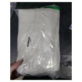 NICETOWN White Linen Sheer Curtains and Drapes 84 inches Long, Rod Pocket & Back Tab semitransparent with Light Through Vertical Window Treatments for Sliding Glass Door & Living Room, 52W, Set of 2