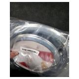 COZZIVITA 4-Piece Drip Pans Set - Compatible with GE Stoves - Chrome Finish Electric Stove Burner Drip Pans - 2 x 6inch, 2 x 8inch Stove Drip Pans - GE Stove Drip