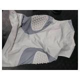 COOLOMG Youth Baseball Padded Shirt Kids Chest Protector Rib Heart Guard Sternum Protection for Football Softball Lacrosse Rugby White L