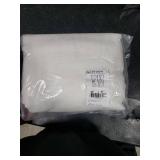 NICETOWN White Linen Sheer Curtains and Drapes 84 inches Long, Rod Pocket & Back Tab semitransparent with Light Through Vertical Window Treatments for Sliding Glass Door & Living Room, 52W, Set of 2