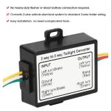2 to 3 Wire Trailer Tail Light Converter, 2 to 3 Wire Splicing Trailer Converter Electrical System Wiring Harness Adapter Us Type