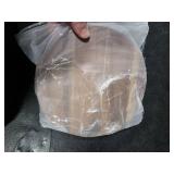 Sunnychicc 2 Pcs Mezzaluna Ulu Knife and Cutting Board Set Rocker Chopper Slicer Cutter with Stand Cutting Board Mezzaluna Chopper Alaskan Ulu Knife Kit for Onion Vegetable Mincing Tool(Walnut Wood)