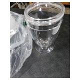 Hacaroa 2 Pack Acrylic Apothecary Jars with Airtight Lids, 46 Oz Clear Plastic Candy Cookie Jars for Candy Buffet, Decorative Bathroom Canister Container for Bath Salt, Vanity, Party, Wedding