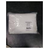 NICETOWN White Linen Sheer Curtains and Drapes 84 inches Long, Rod Pocket & Back Tab semitransparent with Light Through Vertical Window Treatments for Sliding Glass Door & Living Room, 52W, Set of 2