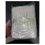 NICETOWN White Linen Sheer Curtains and Drapes 84 inches Long, Rod Pocket & Back Tab semitransparent with Light Through Vertical Window Treatments for Sliding Glass Door & Living Room, 52W, Set of 2