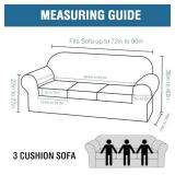 H.VERSAILTEX Modern Velvet Plush 4 Piece High Stretch Sofa Slipcover Sofa Cover Furniture Protector Form Fit Thick Velvet Sofa Cover for 3 Cushion Couch Width Up to 90 Inch (Sofa, Burnt Brick)