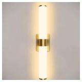 Kalium 24in Modern Wall Sconces, Dimmable Bathroom Vanity Lights, 3000K Warm White LED Indoor Sconces Lighting for Bathroom, Stairs, Living Room, Bedroom. Hardwired.