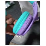 JoySpark Kids Bluetooth Headphones, Lightweight Wireless Headphones for Kids, 85/94dB Volume Limited, 60 Hours Playtime, Bluetooth 5.3, Over-Ear Toddler Headsets with Built-in Mic-Purple