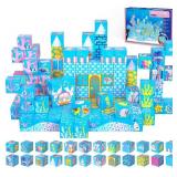 Magnetic Blocks - 140PCS Magnetic Building Blocks for Kids, 2025 Upgraded Light-Up Ocean World Magnet Cubes Set, STEM Building Toys for Boys Girls Toddlers Ages 3 4 5 6 7 8-12 Holiday Birthday Gifts