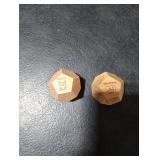 BoAn Date Night Dice for Couples(2PC) - 12-Sided Wooden Decision Dice for Food & Movie Choices | Valentine