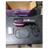 YOZLNFO Travel Steamer for Clothes Portable: 2-in-1 Mini Handheld Garment Steamer Iron - 15s Heat Up & 5 Adjustable Steam - Large Ceramic Panel - 110-120V