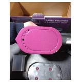 YOZLNFO Travel Steamer for Clothes Portable: 2-in-1 Mini Handheld Garment Steamer Iron - 15s Heat Up & 5 Adjustable Steam - Large Ceramic Panel - 110-120V