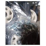 4 Inch Caster Wheels, Casters Set of 4, ASHGOOB Casters with Brake Heavy Duty 1400 Lbs, Industrial Locking Swivel Top Plate Castor Wheels for Workbench/Furniture/Cart.ï¼AB Switch, Double Pedal Bra