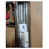 KAMANINA Silver Curtain Rods for Windows 72 to 144 Inches (6-12ft) Long Heavy Duty Curtain Rods, 7/8 Inch Adjustable Drapery Rods with Decorative Netted Texture Finials