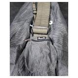 SlowTon Dog Carrier Sling - Thick Padded Shoulder Strap Adjustable Dog Carriers for Small Dogs, Puppy Carrier Purse for Pet Cat with Front Zipper Pocket Safety Belt Machine Washable (GY, L)