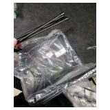 MyGift Black Metal Pizza Table Stands, Tabletop Pizza Pan Riser Food Platter Tray and Display Rack, Set of 4