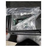 MyGift Black Metal Pizza Table Stands, Tabletop Pizza Pan Riser Food Platter Tray and Display Rack, Set of 4