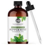 NaturoBliss Peppermint Essential Oil, 100% Pure and Natural Therapeutic Grade, Premium Quality Peppermint Oil, 4 fl. Oz - Perfect for Aromatherapy and Relaxation