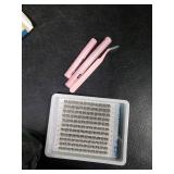 Natural Lash Clusters Kit DIY Lash Extension Kit Wispy Eyelash Extension Kit C-curly Individual Lashes Kit 9-12MM Short Eyelash Clusters with Lash Remover by Newcally