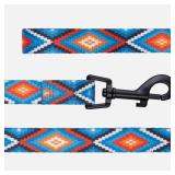 CollarDirect Nylon Dog Leash 5ft Tribal Pattern Durable Walking Pet Leashes for Dogs Small Medium Large Puppy (Pattern 1, S, New)