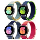 20mm Nylon Band for Samsung Galaxy Watch 7 6 5 4 FE 40mm 44mm/galaxy 6/4 classic 47mm 43mm/46mm 42mm/Watch 5 pro 45mm/3 41mm/Active 2 Men/Women,Sport Loop Strap for Garmin vivoactive 3/Forerunner 645