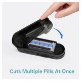 DEPAD Pill Cutter Splitter for Cutting Multiple Pills, Adjustable Pill Cutter Splitter for Small and Tiny Pills with Accurate Alignment, for Small or Large Tablets with Sharp Safe Blade