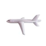 HAO White Large Inflatable Airplane Float, Blow Up Airplane Balloon for Outdoor, Party Favors, Swimming, (40inch)