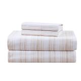 Comfort Spaces 100% Cotton Sheets Full, Breathable, Naturally Cool Cotton Sheets, Cotton Bed Sheets with 14 Elastic Pocket Fits up to 16 Mattress, All Seasons Sheet Set, Good Vibes Taupe 4 Piece