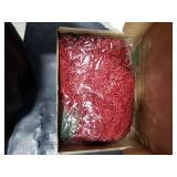 Hotop 100 Pcs Christmas Glitter Pine Branches Artificial Pine Stems Picks 10.6 Inches Christmas Pine Needles Leaves for Xmas Tree DIY Wreath Garland Home Winter Party Decoration(Red)