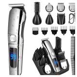 Ufree Beard Trimmer for Men, Waterproof Electric Razor for Nose, Body, Face & Mustache, Cordless Hair Clippers Shavers Grooming Kit, Gifts for Men Husband Father
