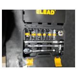 12-Piece 3/8 Drive Spark Plug Socket Set with Ratchet Handle, Universal Joint, Spark Plug Gapper & Extension Bar, 9/16, 5/8, 3/4, 13/16, 14mm, 18mm, CR-V Sockets with Rubber Holding Rings