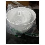 QRRICA Plant Pots Self Watering Pots, Set of 2 Plastic Planters with Drainage Holes and Saucers,Plastic Flower Pots,Nursery Planting Pot for Indoor Out Door Plants(Pure White)